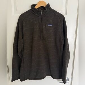Patagonia Men’s 1/4 Quarter Zip Better Sweater in Dark Walnut Size Large Brown